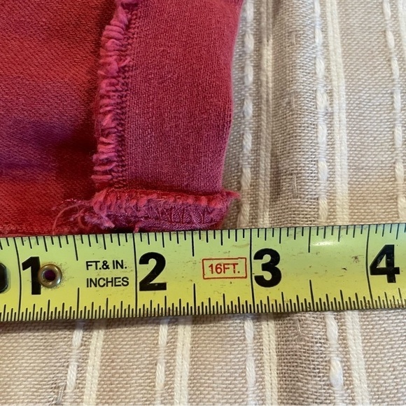 Madewell High Rise Red Denim Shorts: Garment Dyed Edition 25 - Picture 10 of 11